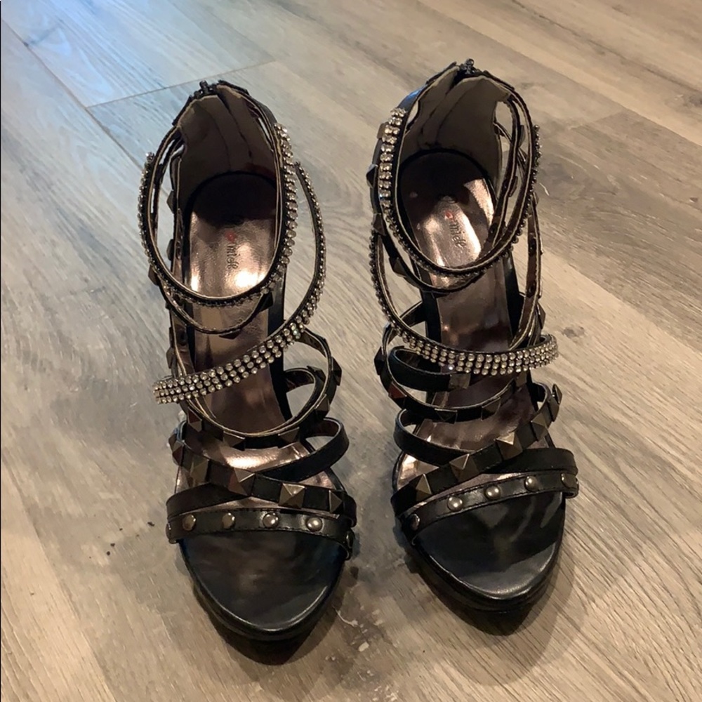 Sexy studded rhinestone heels - Picture 2 of 8